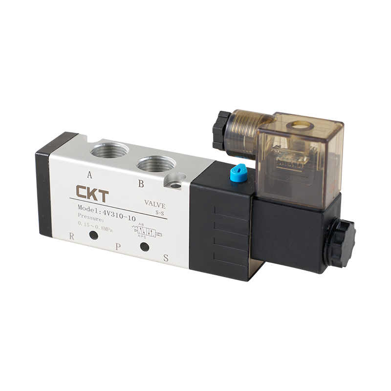 Válvula solenoide de 5 vías operada por piloto serie 4V