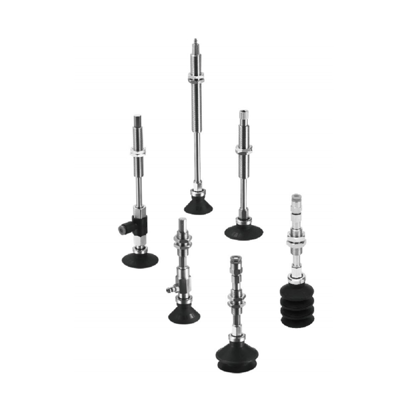Ventosa de vacío serie ZP con anillo elástico, adaptador y soporte amortiguador (Ø9~Ø50)