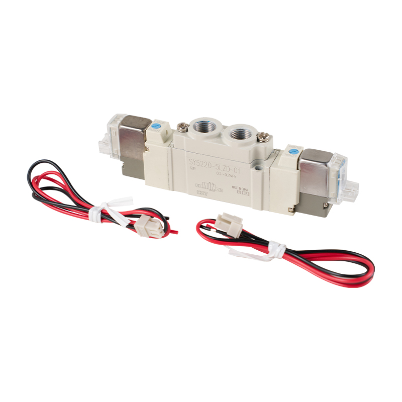Válvula solenoide de 5 vías serie SY Tipo de tubería directa/tipo simple